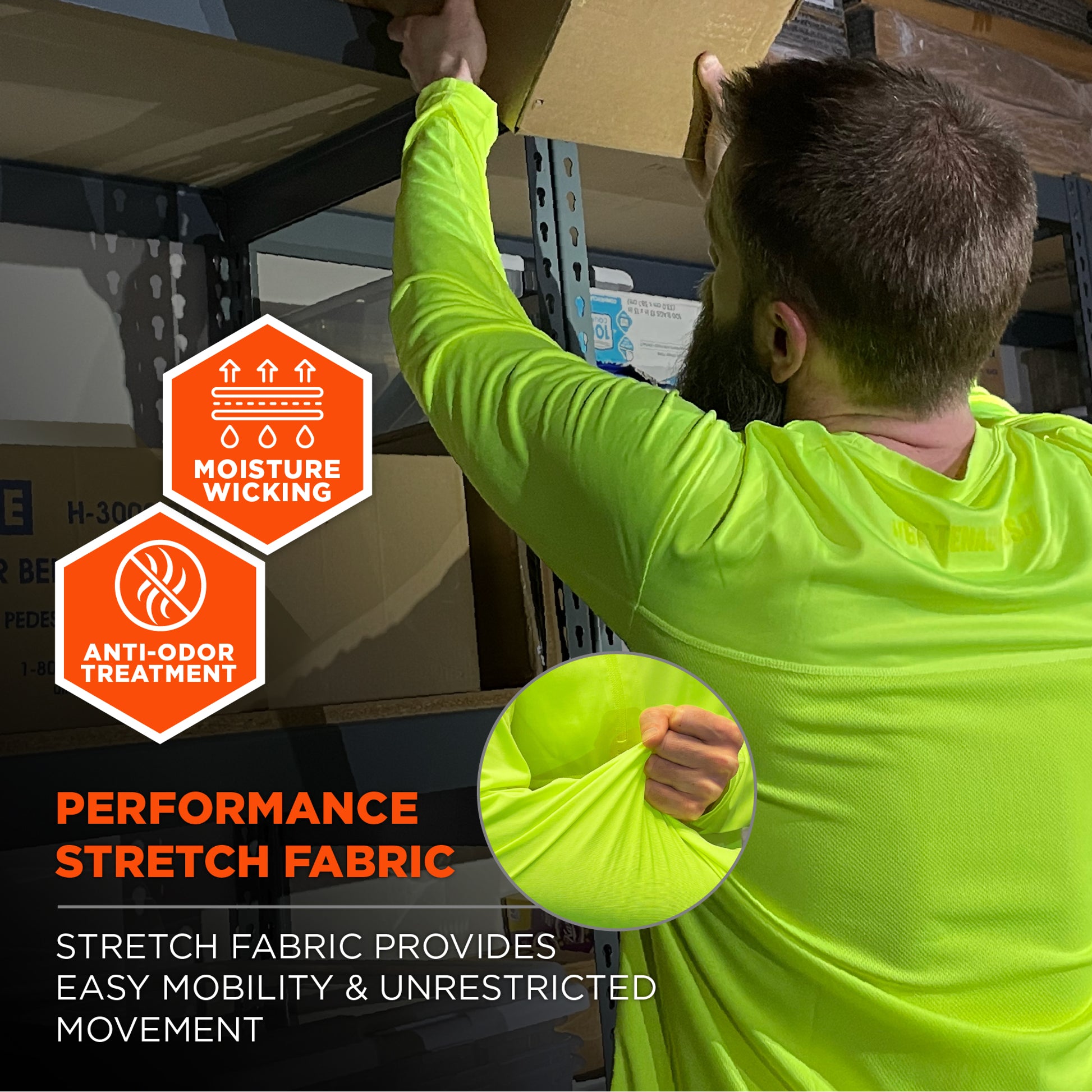 Ergodyne Chill-Its 6689 Cooling Long Sleeve Sun Shirt with UV Protection - Lime