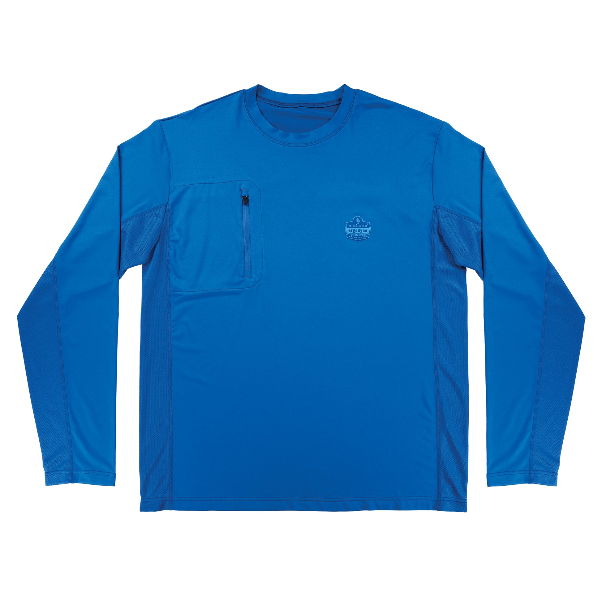Ergodyne Chill-Its 6689 Cooling Long Sleeve Sun Shirt with UV Protection - Blue