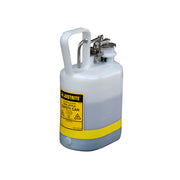 Eagle Oval Polyethylene Safety Can For Flammables - Stainless Steel - Hardware - Flame Arrester - 1 Gallon - White - 12162