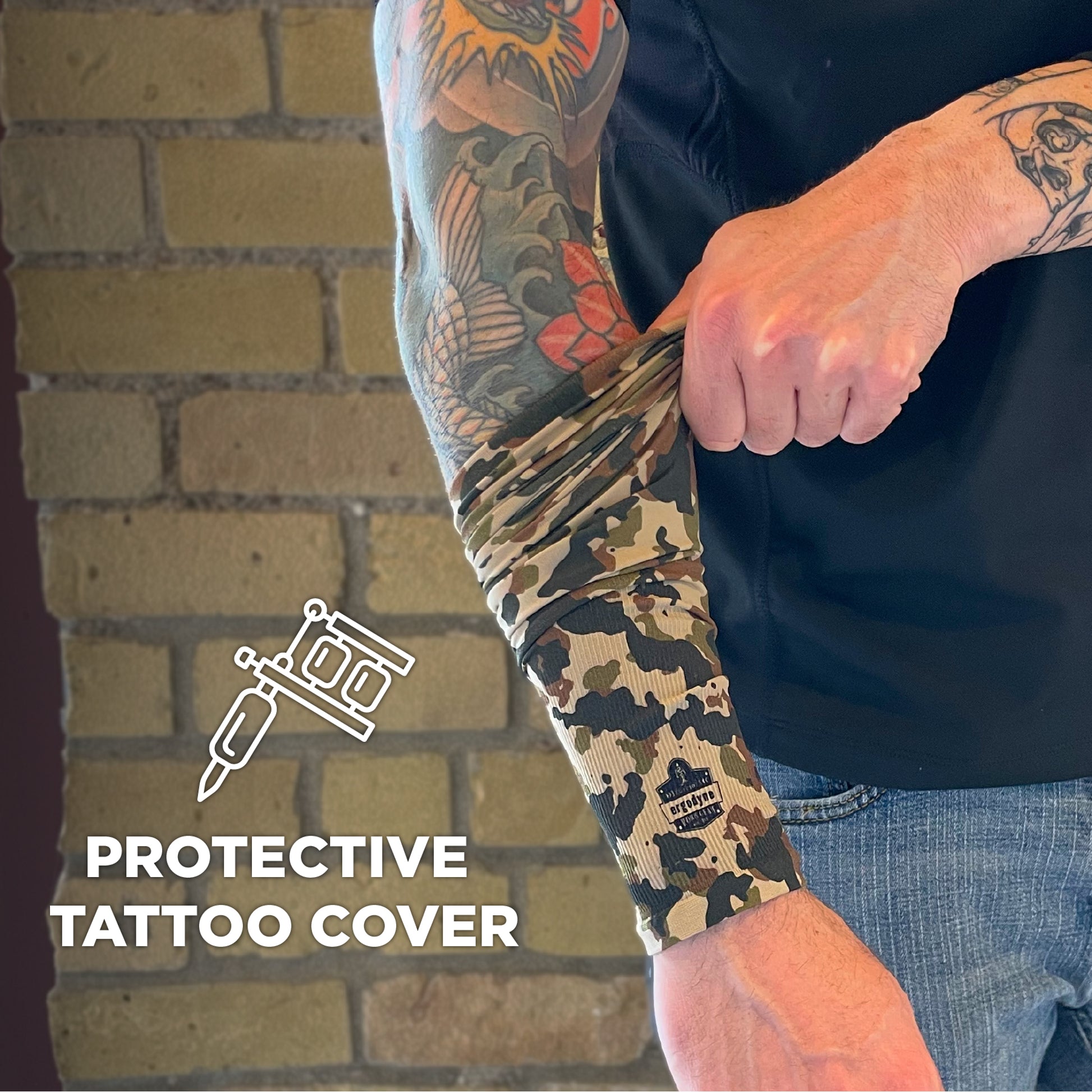 Ergodyne Chill-Its 6695 Sun Protection Arm Sleeves (Pair) - Camo