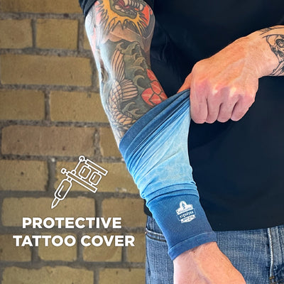 Ergodyne Chill-Its 6695 Sun Protection Arm Sleeves (Pair) - Blue