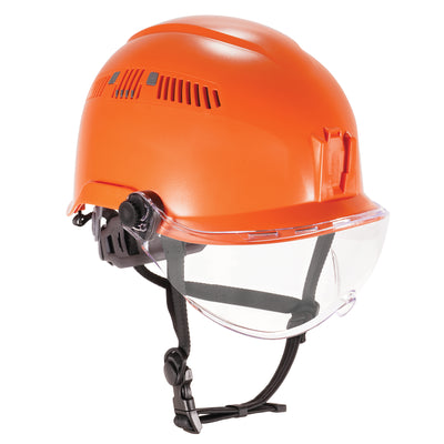 Ergodyne Skullerz 8975V Safety Helmet with Visor Kit and Adjustable Venting - Type 1, Class C - Orange