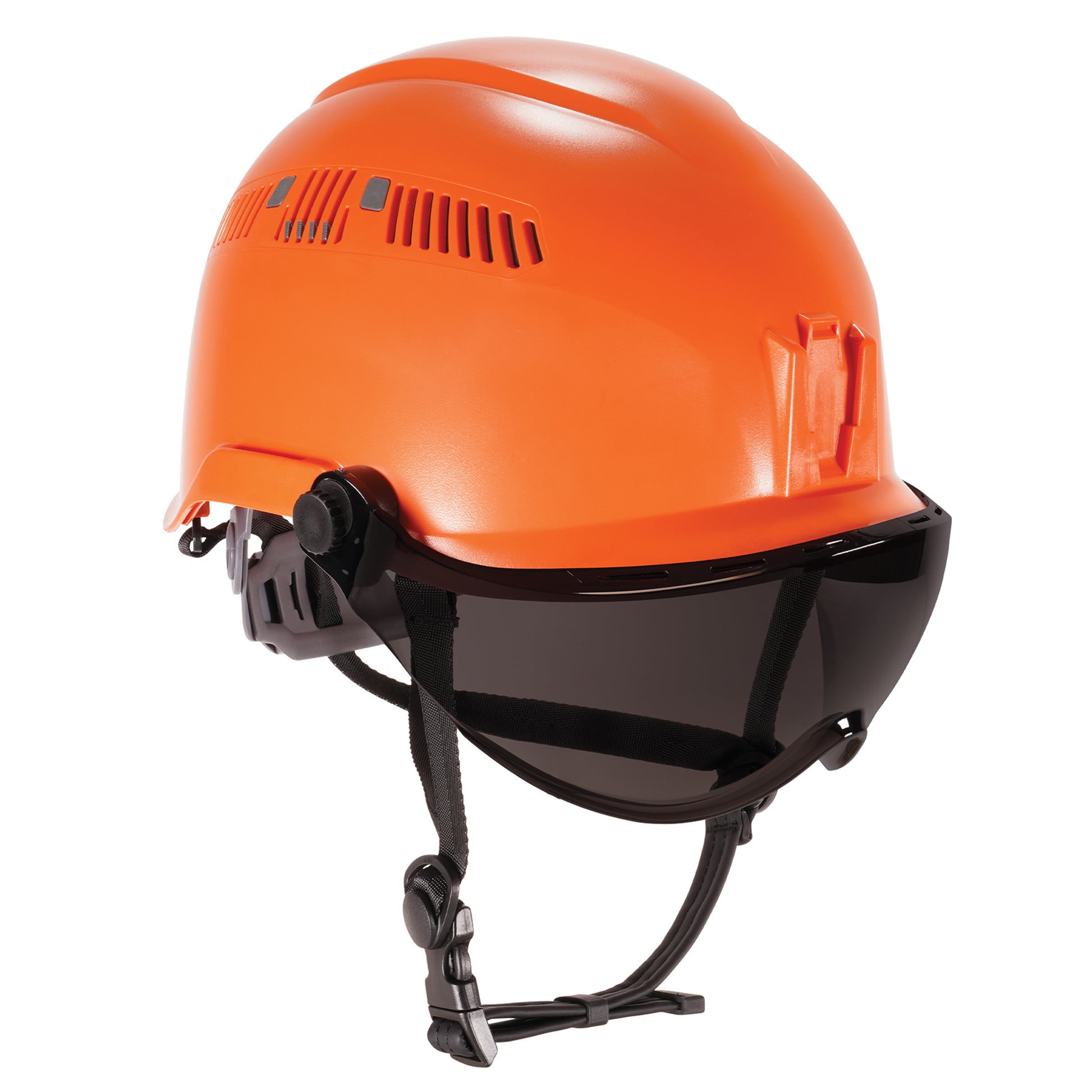 Ergodyne Skullerz 8975V Safety Helmet with Visor Kit and Adjustable Venting - Type 1, Class C - Orange