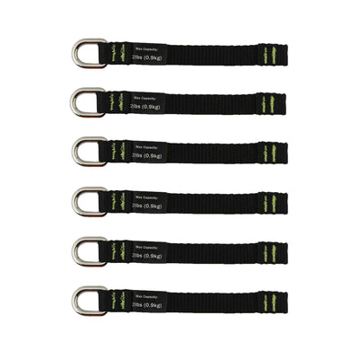 Ergodyne Squids 3700 Web Tool Tether Attachment - D-Ring Tool Tails - 2lbs - 5-pack