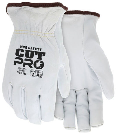 MCR Safety 3601K Leather Drivers Work Gloves - Cut Level A5 - 1/Pair