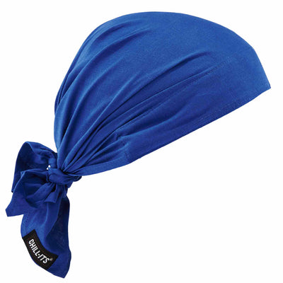 Ergodyne Chill-Its 6710 Evaporative Cooling Bandana Triangle Hat - Polymers, Tie Closure