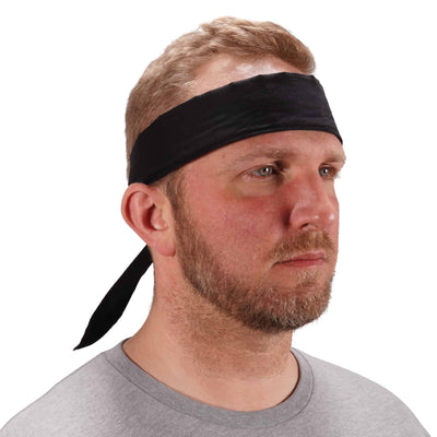 Ergodyne Chill-Its 6702 Cooling Bandana - Polymer Embedded Batting Material, Tie Closure