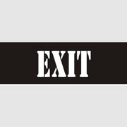 EXIT STENCIL - EXIT STENCIL, 6X22, Mylar