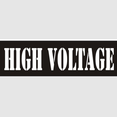 HIGH VOLTAGE STENCIL