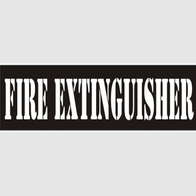 FIRE EXTINGUISHER STENCIL