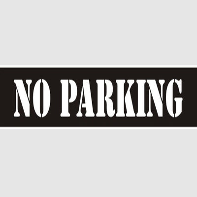 NO PARKING LARGE STENCIL