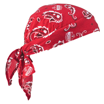 Ergodyne Chill-Its 6710CT Evaporative Cooling Bandana Triangle Hat - PVA, Tie Closure