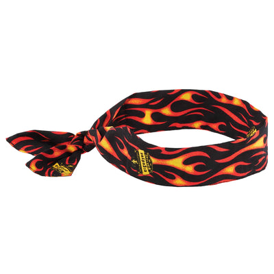 Ergodyne Chill-Its 6700 Evaporative Cooling Bandana Headband - Polymers, Tie Closure