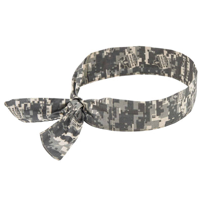 Ergodyne Chill-Its 6700 Evaporative Cooling Bandana Headband - Polymers, Tie Closure