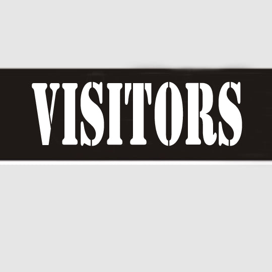 VISITORS LARGE STENCIL - VISITORS LARGE STENCIL, 18 in x 75 in, Mylar