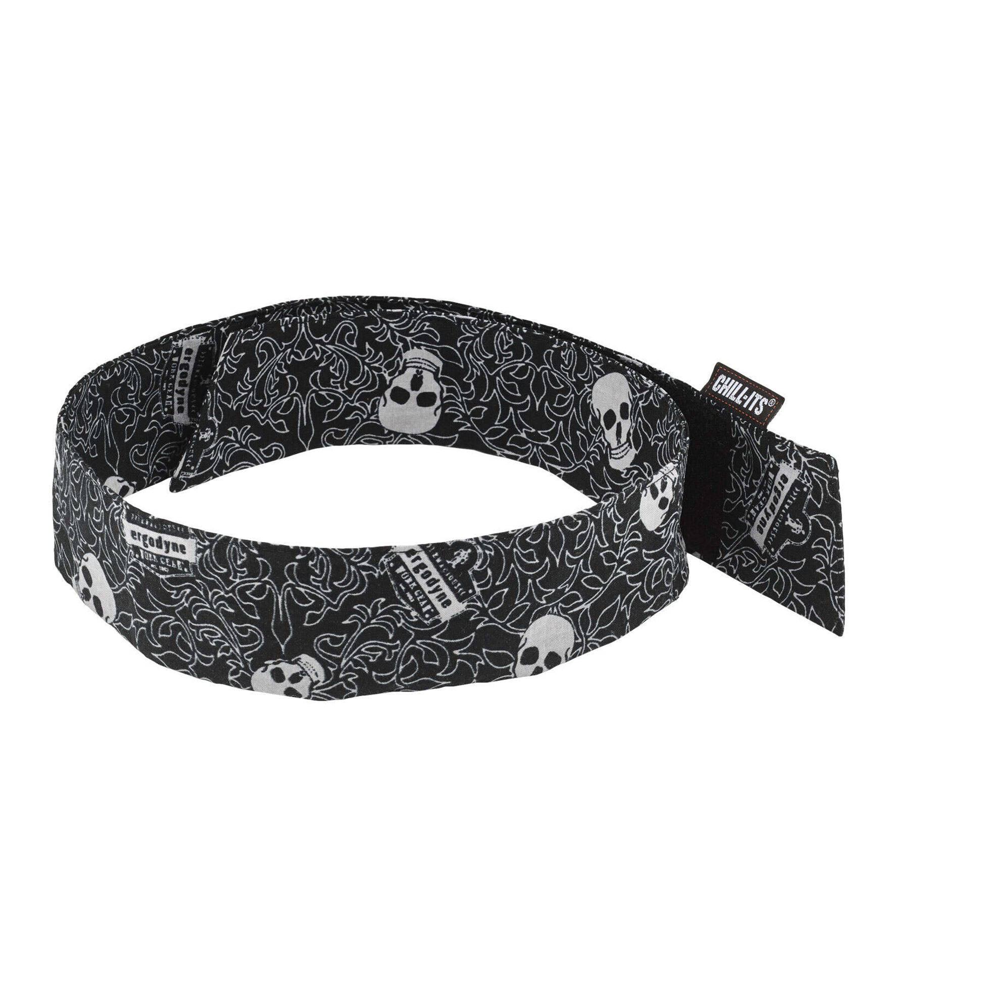 Ergodyne Chill-Its 6705 Evaporative Cooling Bandana Headband - Polymers, Hook & Loop