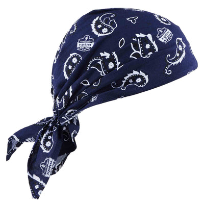Ergodyne Chill-Its 6710 Evaporative Cooling Bandana Triangle Hat - Polymers, Tie Closure