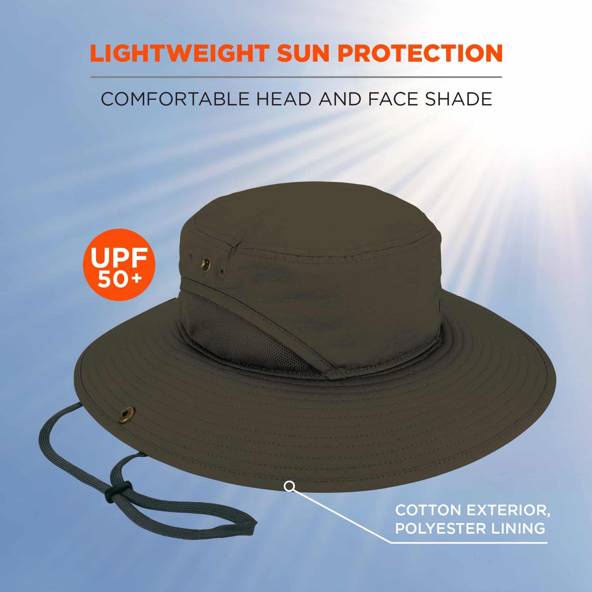 Ergodyne Chill-Its 8936 Lightweight Ranger Hat - Olive