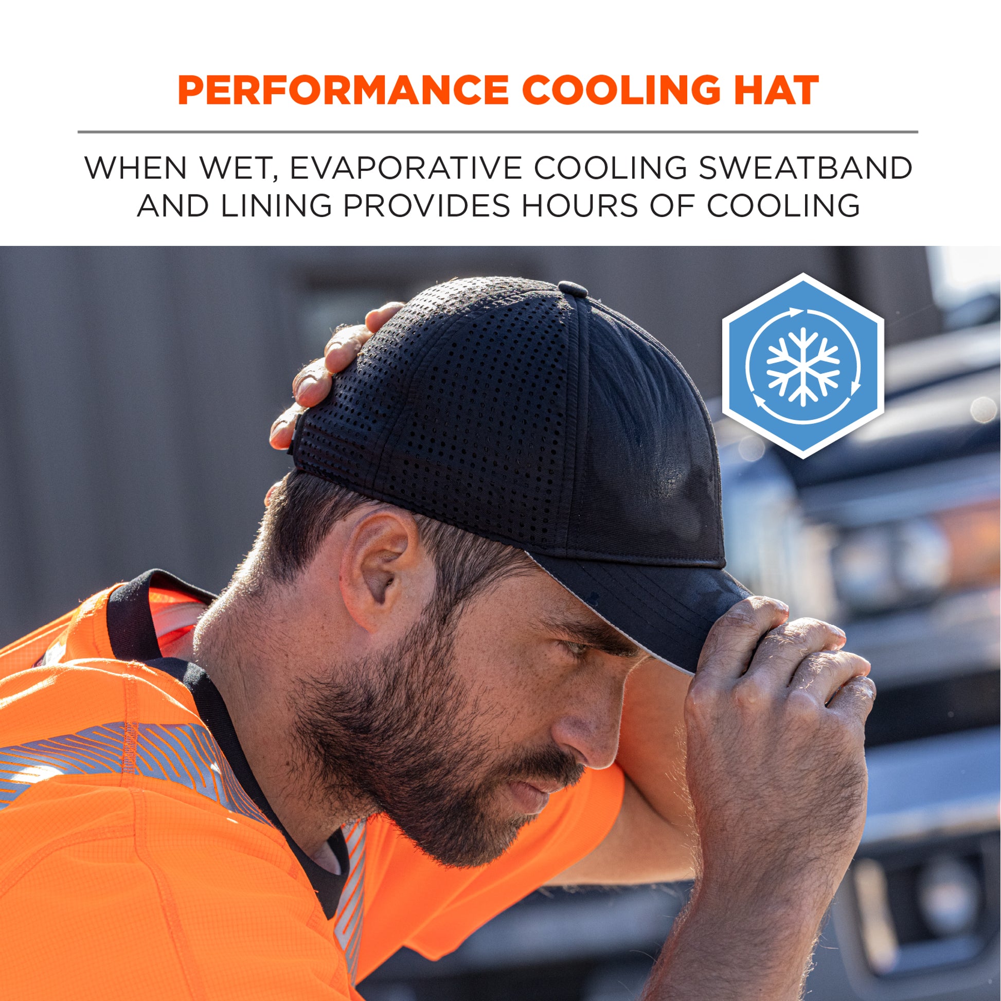 Ergodyne Chill-Its 8937 Performance Cooling Baseball Hat