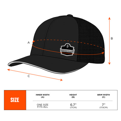 Ergodyne Chill-Its 8937 Performance Cooling Baseball Hat