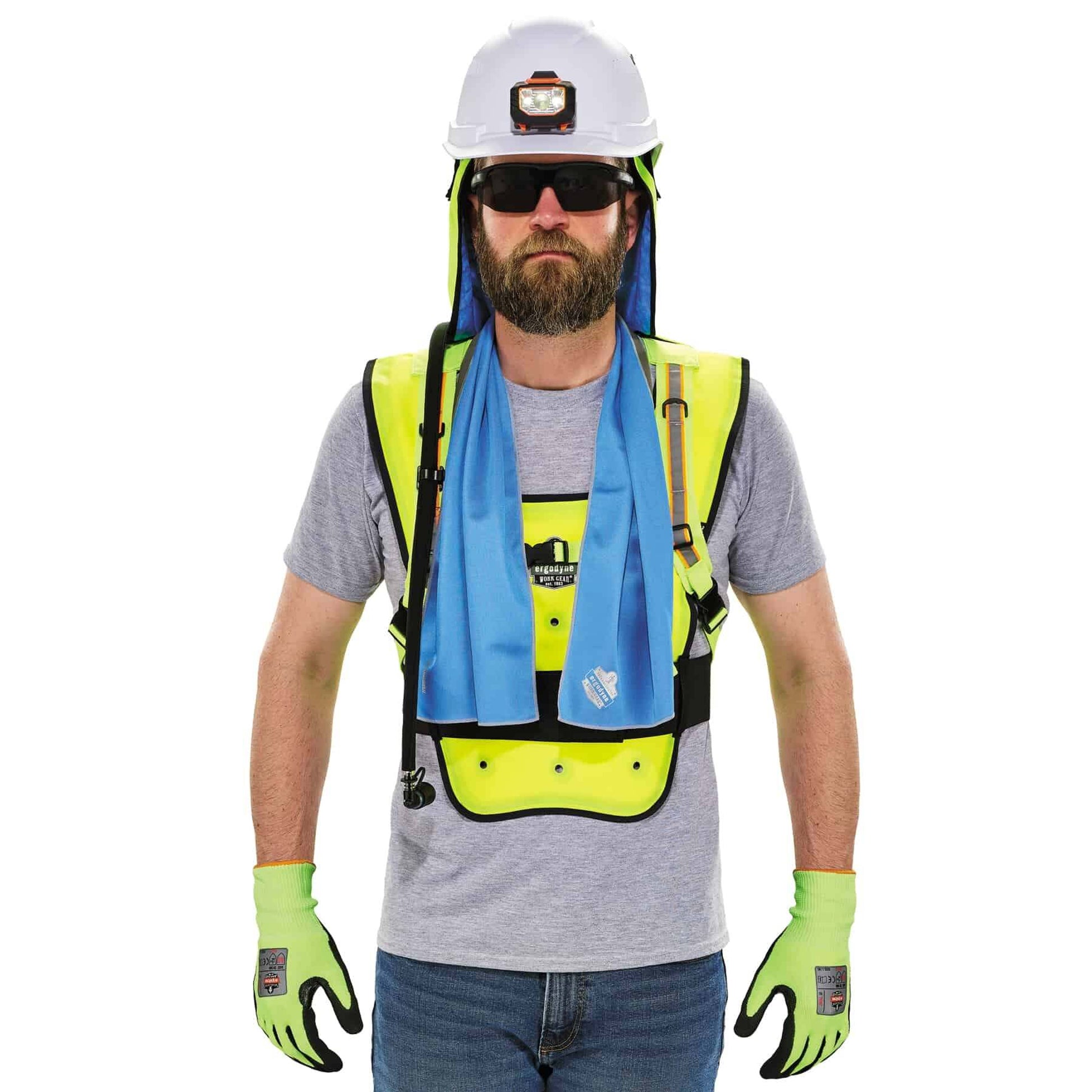Ergodyne Chill-Its 6687 Dry Evaporative Cooling Vest - Elastic Waist