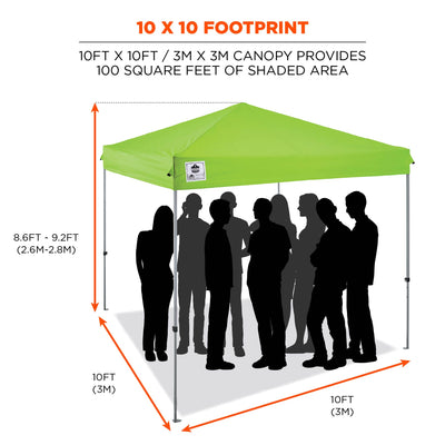 Ergodyne SHAX 6010 Lightweight Pop-Up Tent - 10ft x 10ft - Pallet of 25