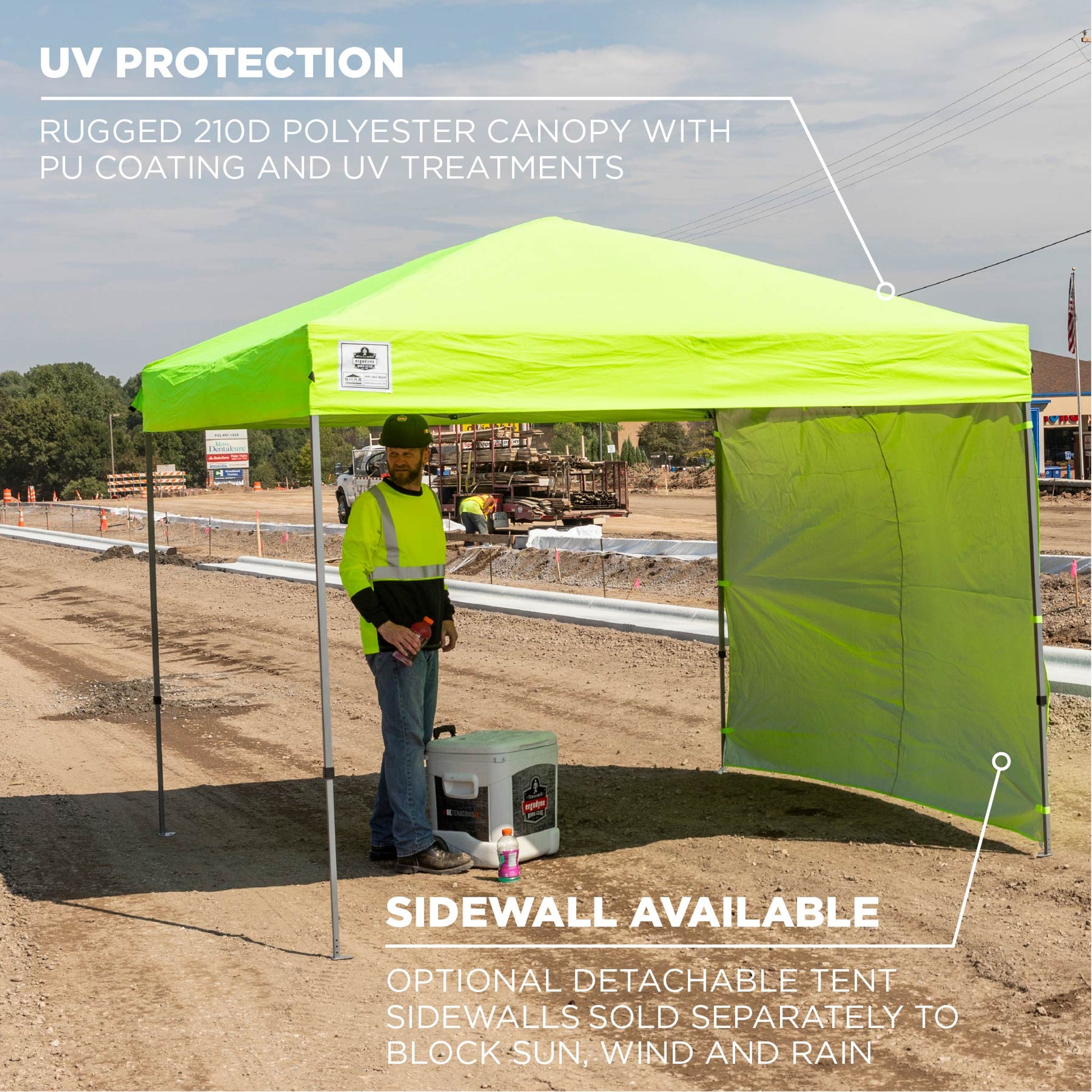 Ergodyne SHAX 6010 Lightweight Pop-Up Tent - 10ft x 10ft - Pallet of 25