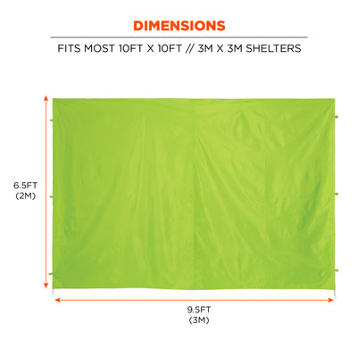 Ergodyne SHAX 6054 Pop-Up Tent Sidewall Kit - Includes 4 Walls - 10ft x 10ft