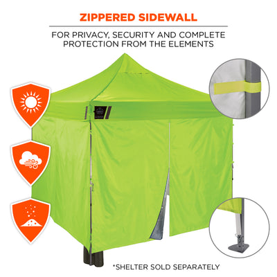 Ergodyne SHAX 6054 Pop-Up Tent Sidewall Kit - Includes 4 Walls - 10ft x 10ft