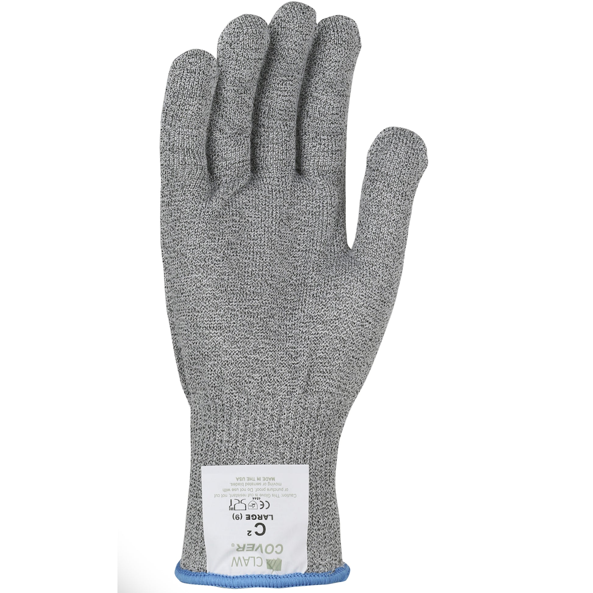 Claw Cover Seamless Knit HPPE / Stainless Steel Blended Glove - Light Weight - Gray - 204/EA - 13-121