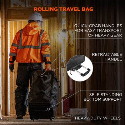 Ergodyne Arsenal 5032 Water-Resistant Wheeled Duffel Bag