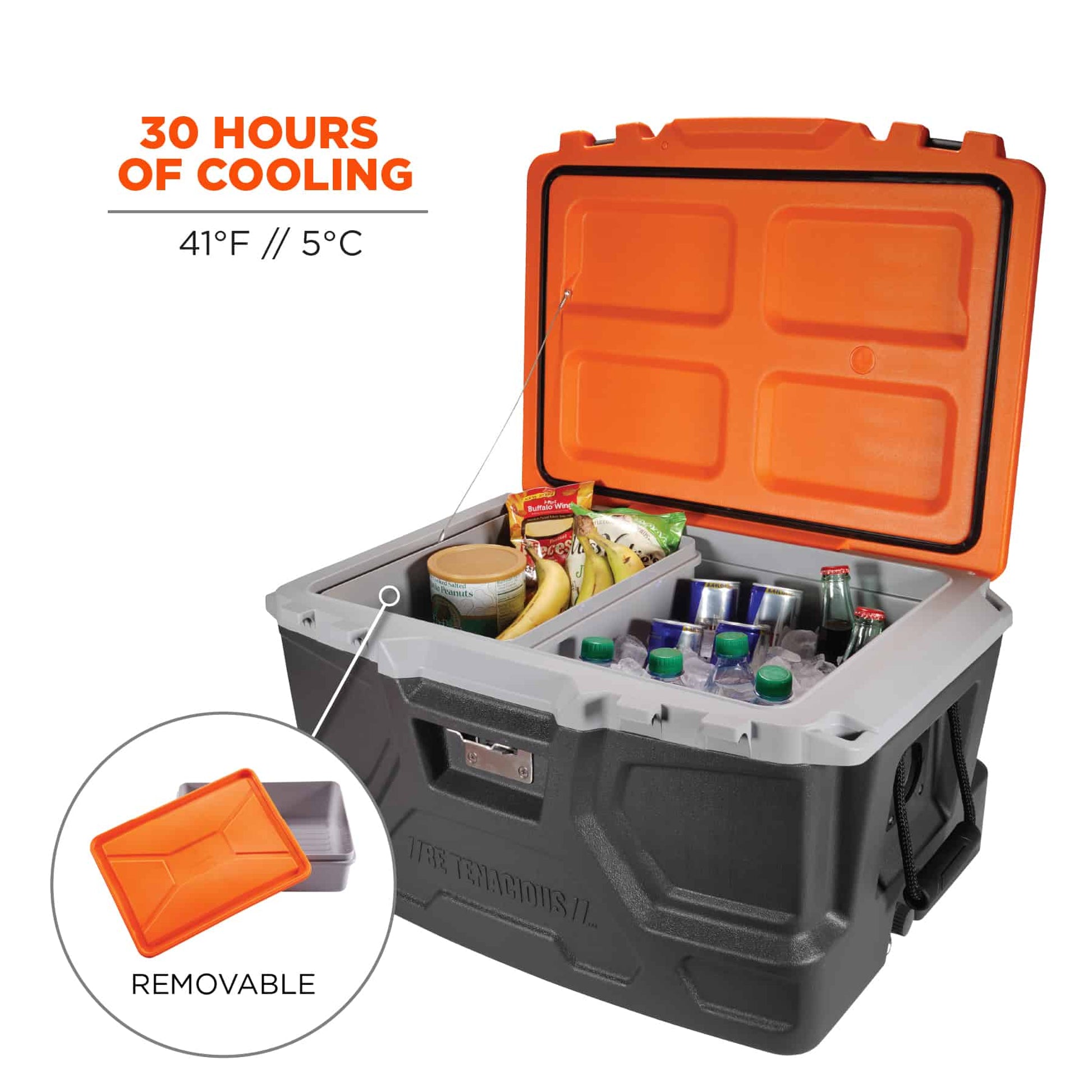 Chill-Its 5171 Industrial Hard Sided Cooler - 48 Quart - Single