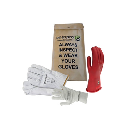 Enespro Class 0 Voltage 11" Glove Kit with FR Liner Glove - KITGC0 AG