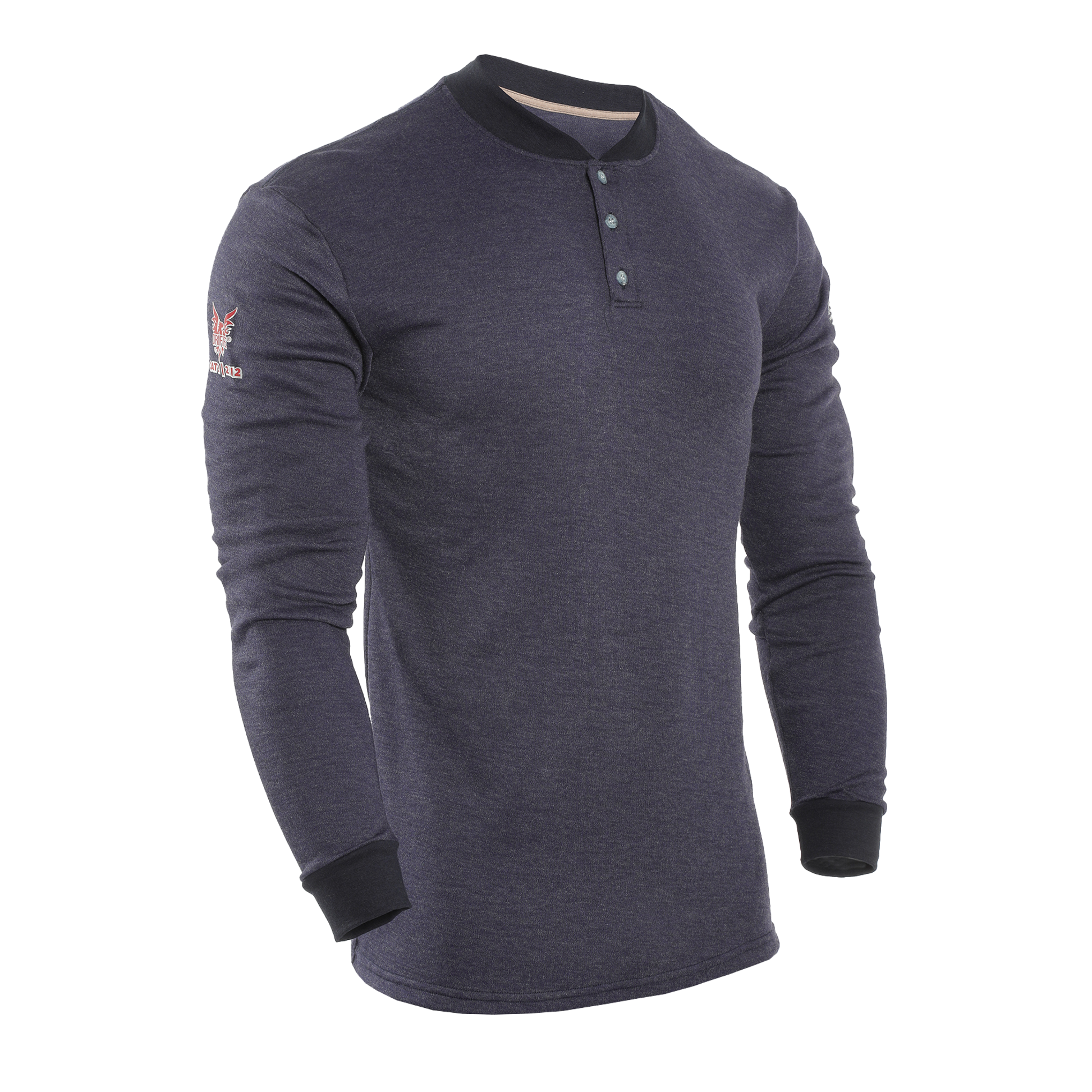 DRIFIRE TECGEN FR Long Sleeve Henley - C541N BSLS