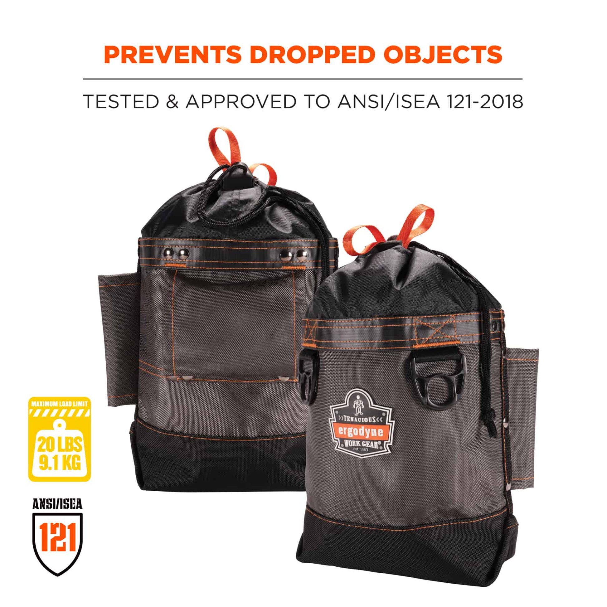 Ergodyne Arsenal 5926 Topped Bolt Bag Tool Pouch - Short, Polyester