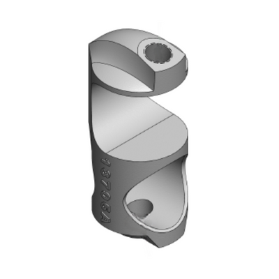 Tie Down Zip Rail Aluminum Open End Pipe Fitting - 13705A