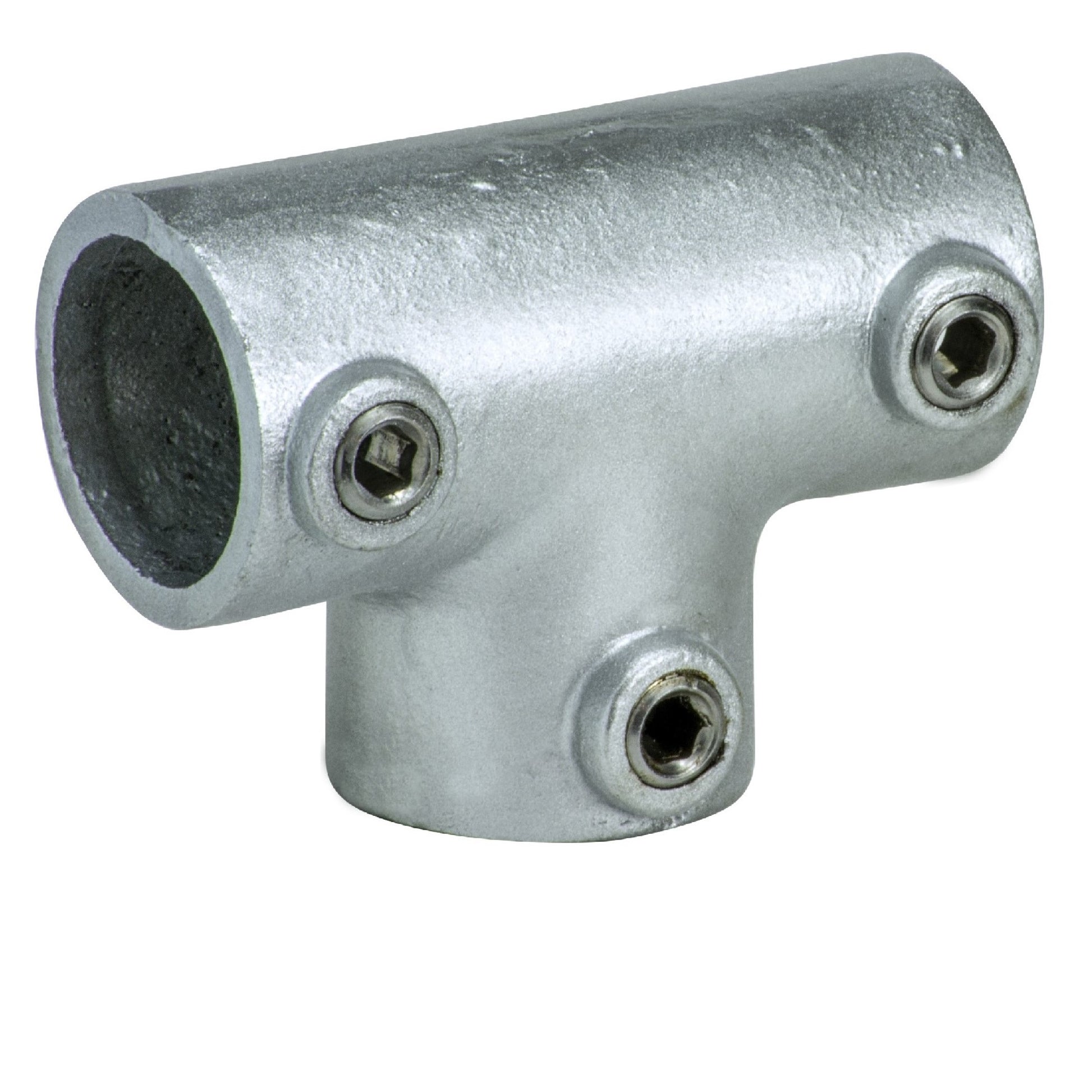Tie Down Zip Rail Pipe Fitting, Three Socket Tee - 13707