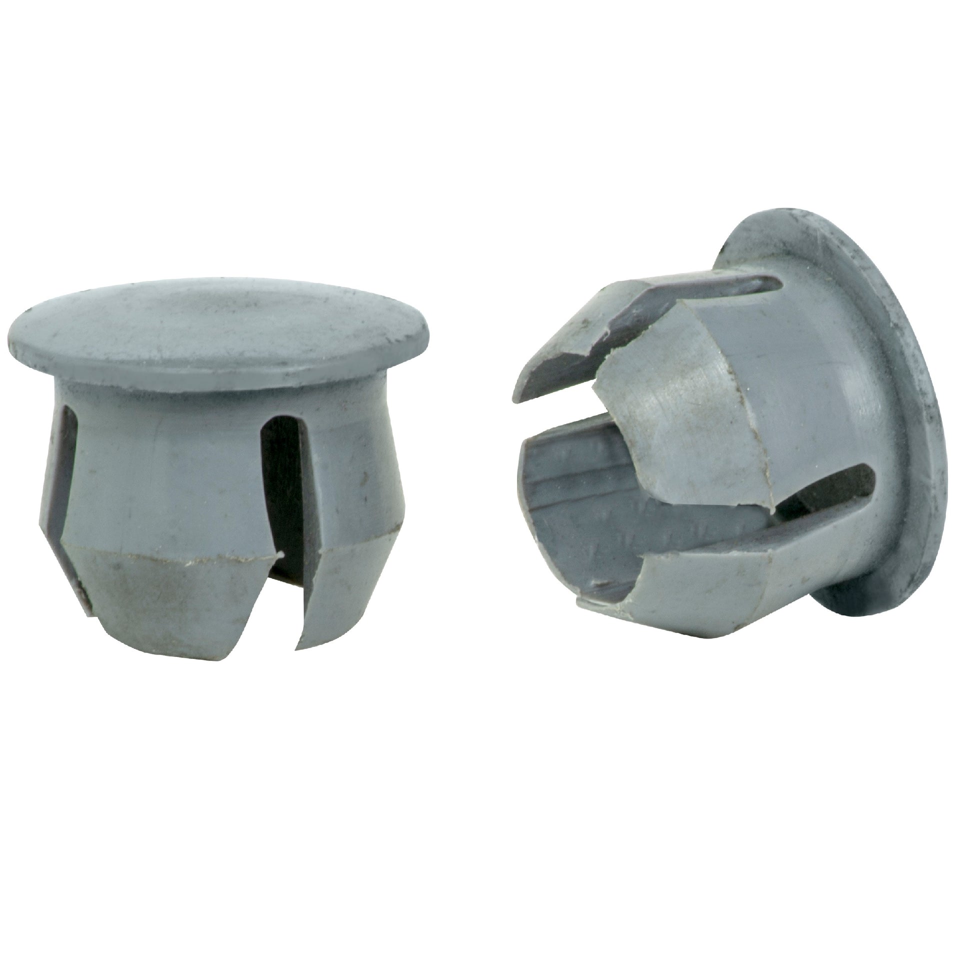 Tie Down Zip Rail Pipe Plastic End Plug, Gray - 13709