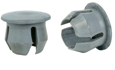 Tie Down Zip Rail Pipe Plastic End Plug, Gray - 13709