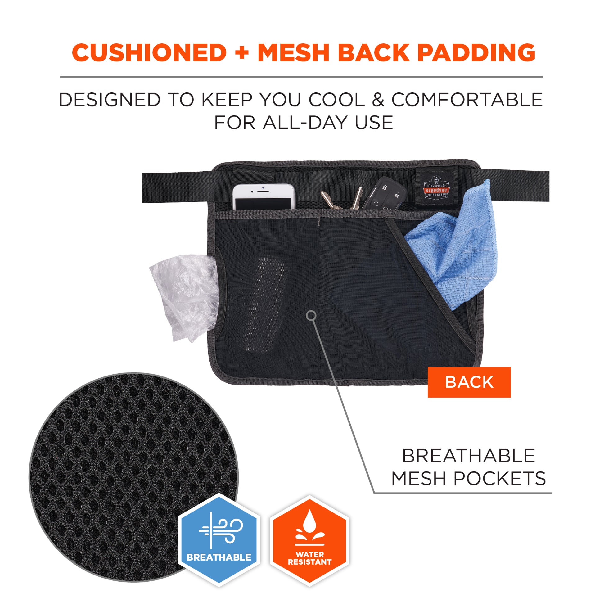 Ergodyne Arsenal 5715 Cleaning Apron Pouch with Pockets