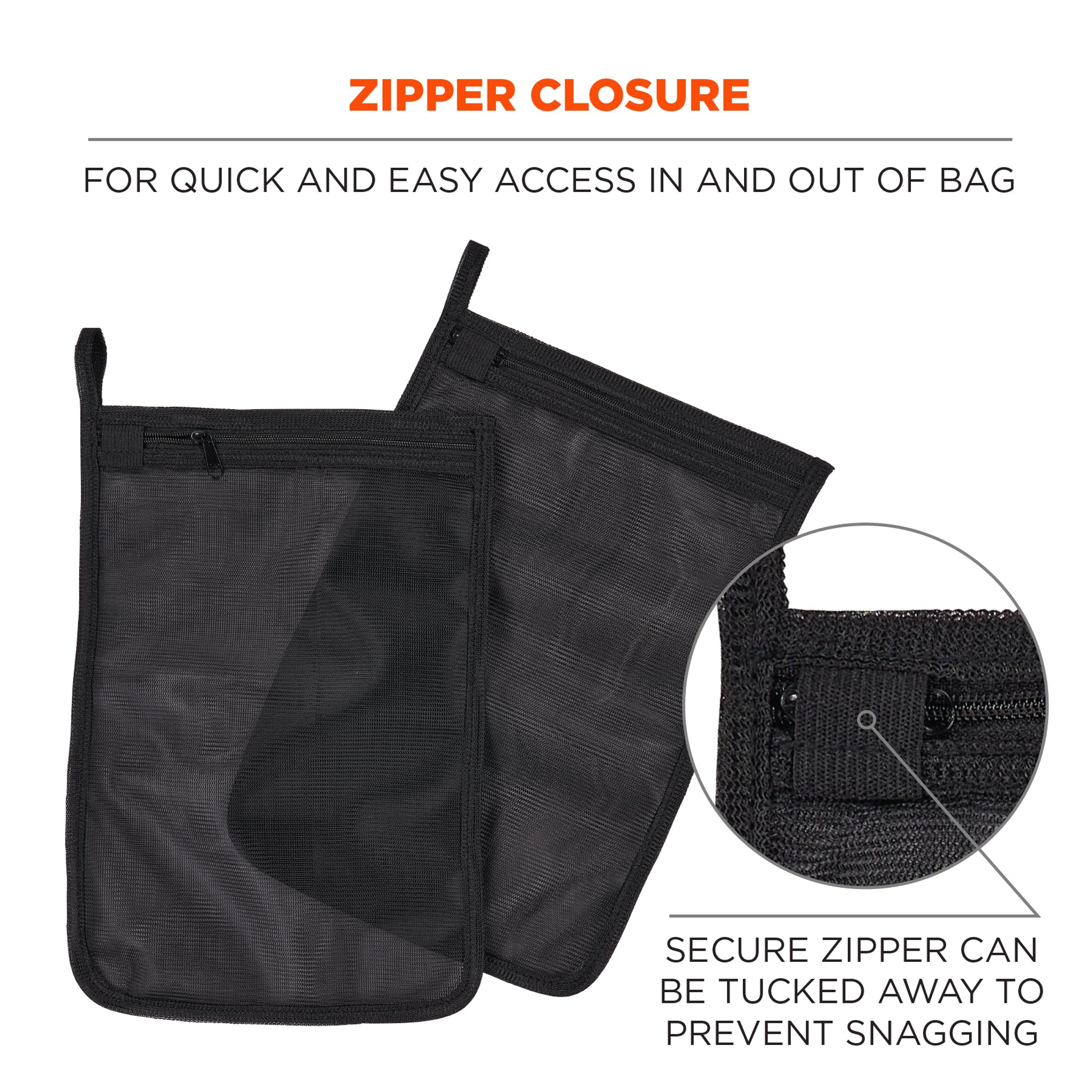 Ergodyne Arsenal 5718 Zippered Mesh Wash Bag (10-Pack)