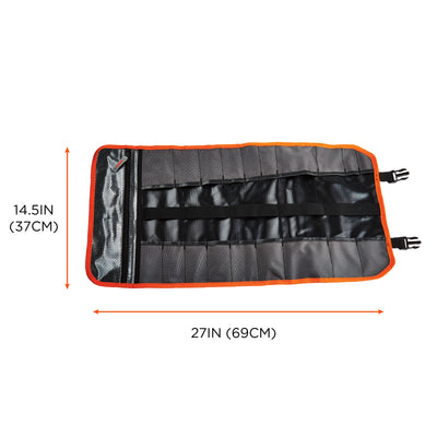 Ergodyne Arsenal 5871 Tool Organizer Roll Up with Zipper Pockets