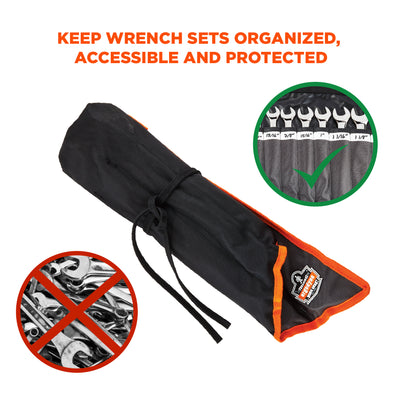 Ergodyne Arsenal 5873 Wrench Organizer Roll Up - Custom Labels - Tall