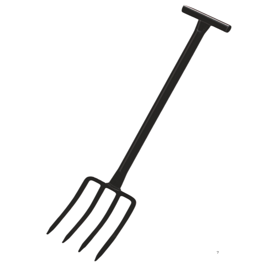 Tie Down Heavy-Duty Roofer's Steel Pitchfork with T-Handle - 13871