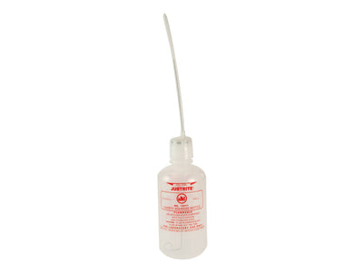 Justrite Dispensing Bottle With Flexible Tube For Flammable Liquids - 32 Oz./1 Qt. - Polyethylene - White - 14011