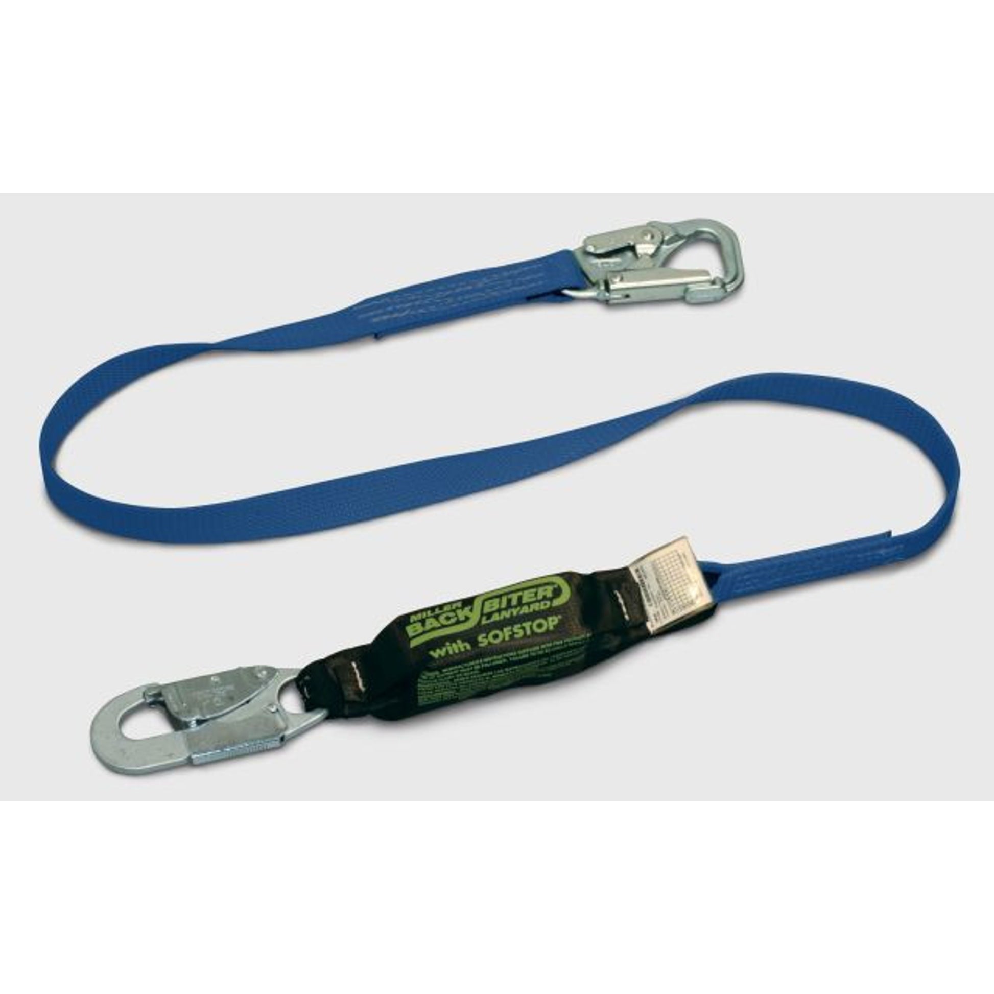 Miller BackBiter 6 ft. Lanyard w/ 1 Locking Snap Hook and 5K Snap Hook- 913BD/6FTBL