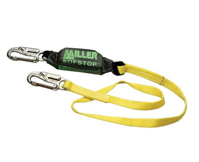Miller 6-ft Lanyard w/2 Locking Snap Hoooks - 913WLS-Z7/6FTYL