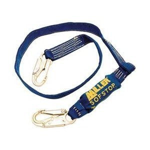 Miller Kevlar 6 ft. Lanyard w/SofStop and 2 Locking Snap Hooks- 913K-Z7/6FTBL