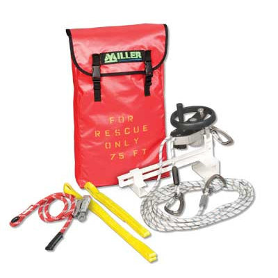 Miller SafEscape ELITE RDD with Hoisting Wheel and Ladder Bracket [50FT - 525FT] SEHWLB