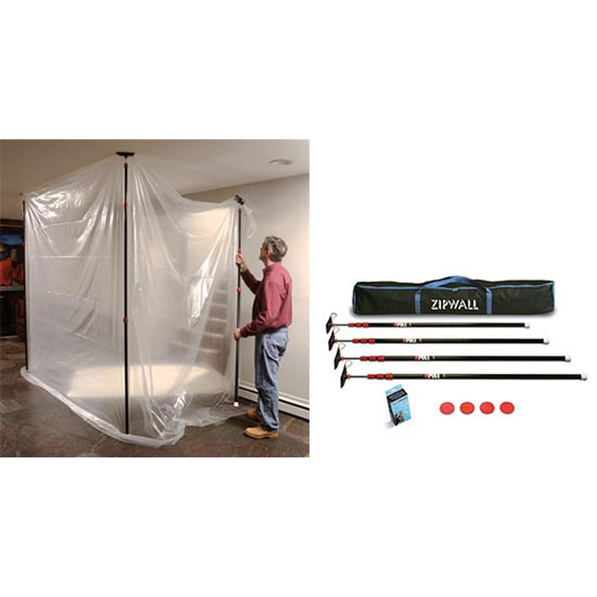 ZipPole ZipWall 10 - 4-Pack - ZP4